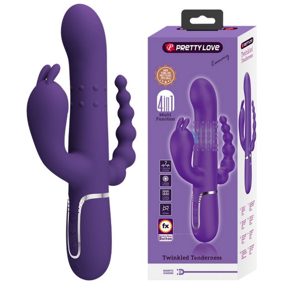 Cammy - 4in1 Multi-function Vibrator (Dark Purple)-BW-500036-2