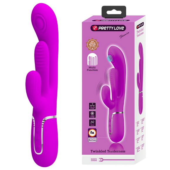 Shania - 4in1 Multi-function Vibrator (Pink)-BW-500041