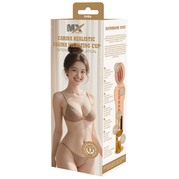 Carina Realistic Vagina Vibrating Cup-CN-628302097