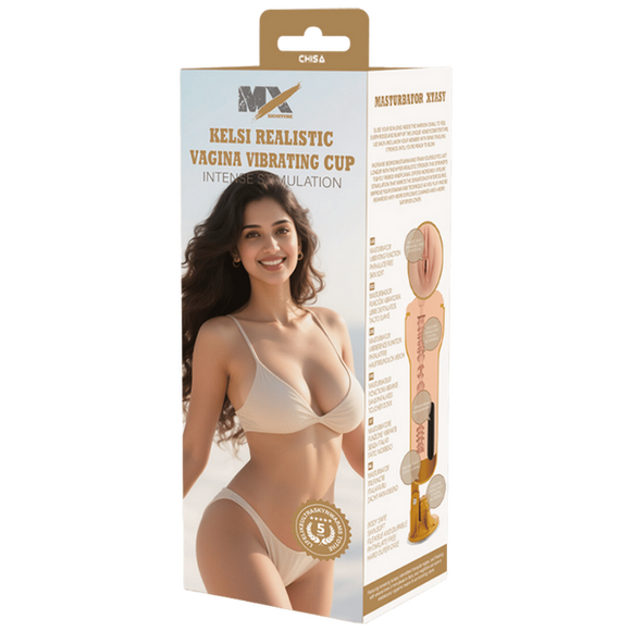 Kelsi Realistic Vagina Vibrating Cup-CN-628302327