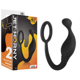 Prostate Plug with Love Ring - 4.5" (Black)-F06R028A00-010