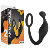 Prostate Plug with Love Ring - 4" (Black)-F06R029A00-010