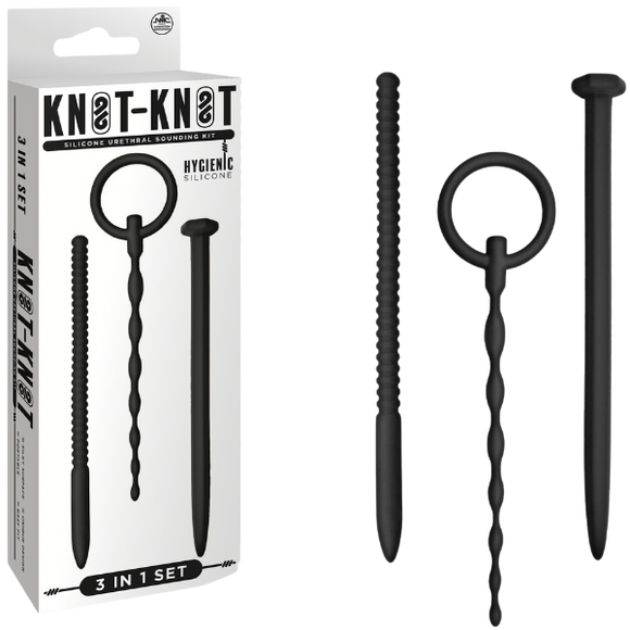 Silicone Urethal Sounding Kit - Nail (Black)-FKQ035A000-010