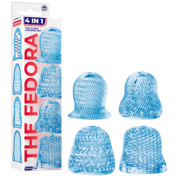 4 in 1 Glans Stroker Set (Blue)-FKQ040A000-044