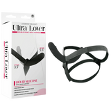 Ultra Lover - Double Dong with Harness (Black)-FNQ003A000-010