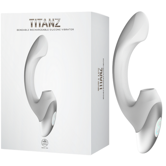 Thumping Rechargeable Silicone Vibrator (White)-FPBR001A00-009