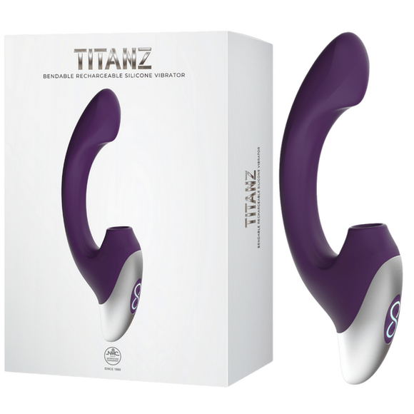 Thumping Rechargeable Silicone Vibrator (Purple)-FPBR001A00-022