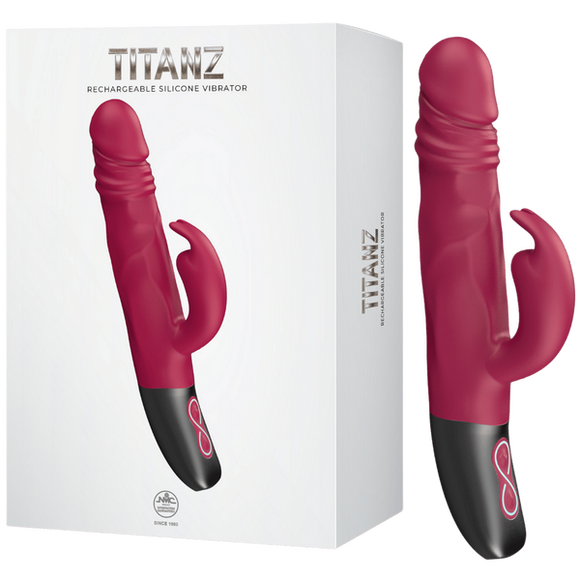 Rotating Rabbit Rechargeable Silicone Vibrator (Pink)-FPBR005A00-027