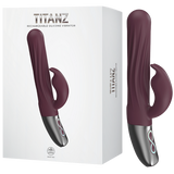 Thrusting Rabbit Rechargeable Silicone Vibrator (Rubine Red)-FPBR007A00-028