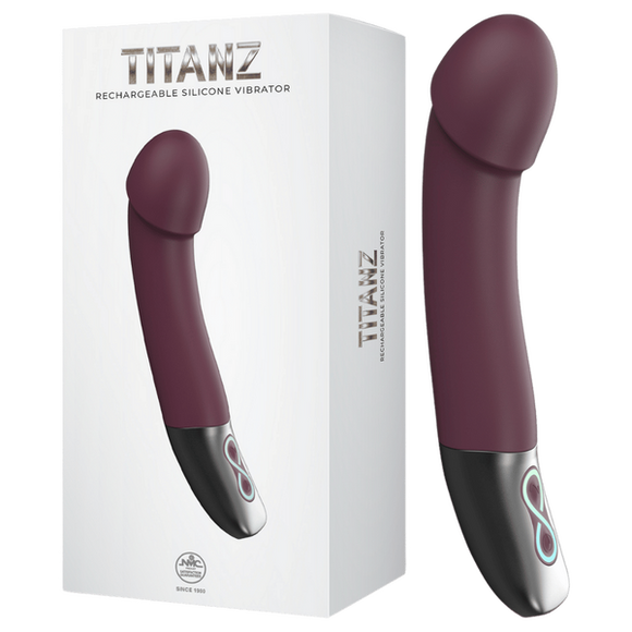 Rechargeable Silicone Vibrator (Rubine Red)-FPBR016A00-028