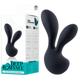 Dual Motors Silicone Vibrator (Black)-FPBR017A00-010