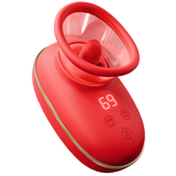 Vortex - Sucking & Licking Stimulator (Red)-JE-Z012