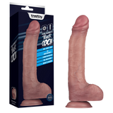 11'' Vibrating Dual Density Power Cock (Flesh)-LV110206
