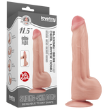 11.5'' King Sized Sliding Skin Dual Layer Dong (Flesh)-LV317051