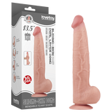13.5'' King Sized Sliding Skin Dual Layer Dong (Flesh)-LV317053