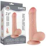 7'' Sliding Skin Dual Layer Dong (Flesh)-LV317201