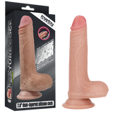 7'' Dual layered Platinum Silicone Cock (Flesh)-LV4001