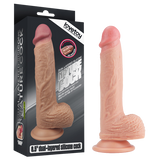 8.5'' Dual layered Platinum Silicone Cock (Flesh)-LV4003