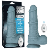 11'' Rechargeable Thrusting and Vibrating Silicone Dildo (Remote)-LV419201