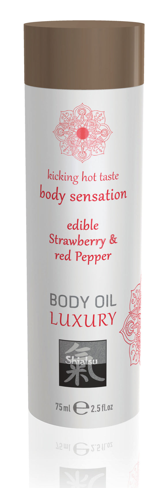 Shiatsu Luxury Body Oil Edible Strawberry and Red Pepper