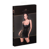 Power Wetlook Dress w Lace Inserts