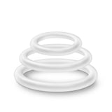 Performance Silicone Cock Ring 3 Pc Set White