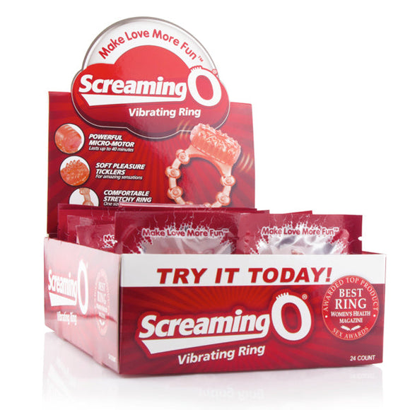 Screaming O Vibrating Ring 24ct Display