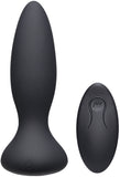 Thrust - Adventurous - Rechargeable Silicone Anal Plug With Remote (Black)