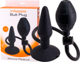 Inflatable Butt Plug- Small (Black)