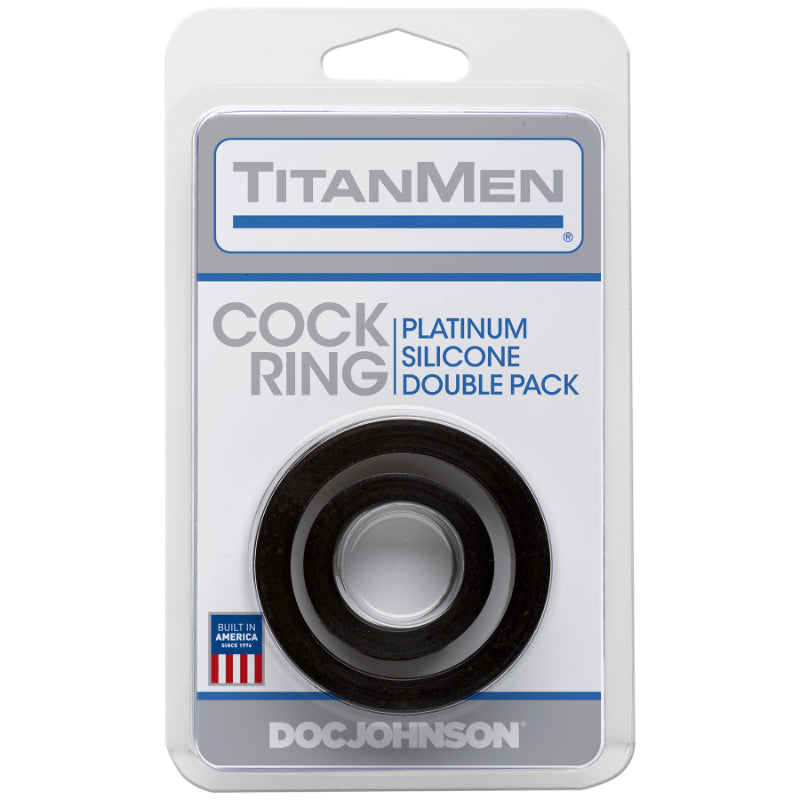 Silicone Cock Rings Double Pack Black – The Toolshed AU