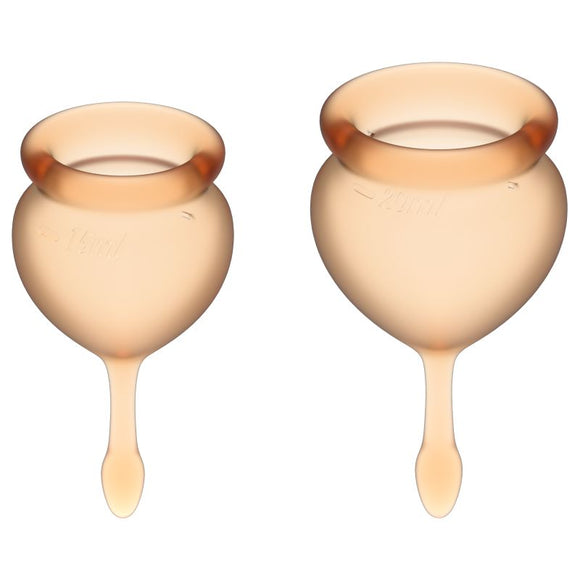 Feel Good Menstrual Cup Orange 2pcs