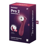 Satisfyer Pro 2 Gen 3 with Liquid Air Wine Red