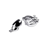 Silver Metal Chastity Cage Adjustable