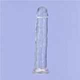 Crystal Dildo Straight 9in Clear