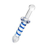 Sexus Glass Dildo Probe w Handle 23cm