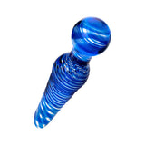 Sexus Glass Dildo Blue 17cm