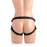 Brazen 8" Silicone Dildo w Harness Flesh