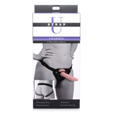 Charmed 7.5" Silicone Dildo w Harness Flesh