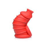 Dark Chamber Silicone Chastity Cage Red