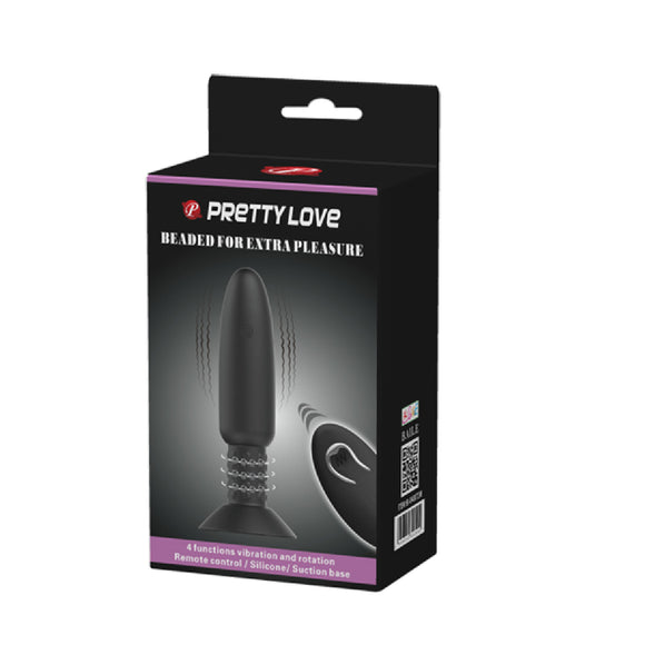 Rechargeable Beaded For Extra Romance (Black)