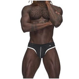 Male Power Sport Mesh Thong Black