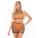 Crave You 4 Pc Bandeau Set Neon Orange