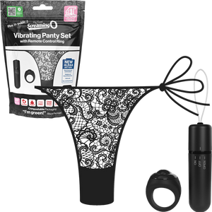 Vibrating Panty Set W/ Remote Ring 4T High Pitch Treble