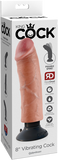 8" Vibrating Cock (Flesh)